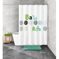 KLEINE WOLKE Duschvorhang Bathroom 180 x 200 cm mint