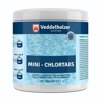 Veddelholzer 180 Mini Chlortabletten. Schnelllösliche Multitabs für Pool, Aufstellpool,