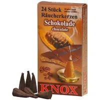 Knox Räucherkerzen Schokolade 24 Stk., Kegel
