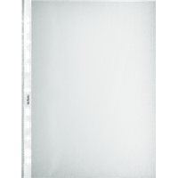 Herlitz Prospekthüllen DIN A4 transparent genarbt 0,08 mm