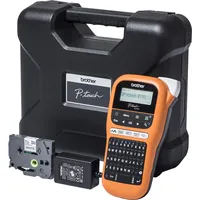 Brother P-touch PT-E110VP Beschriftungsgerät mit Netzteil und Koffer