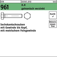 Industrial Quality Supplies DIN 961/ISO 8676 Sechskantschraube Feingewinde VG