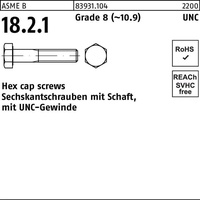 Industrial Quality Supplies ASME B 18.2.1 Sechskantschraube UNC 1/4x4"