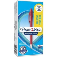 Paper Mate PaperMate Kugelschreiber Flexgrip Ultra M rot, Schreibfarbe: