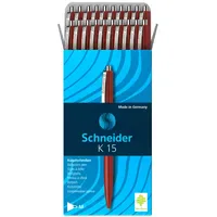 Schneider Kugelschreiber K15 rot, Schreibfarbe: rot, 20 St.