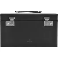 Windrose Ambiance Jewelry Box with 2 Closures Black