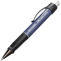 Faber-Castell Grip Plus Ball M Kugelschreiber blau metallic (140732)