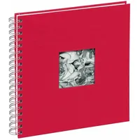 Pagna Spiralalbum 24x25cm 50 Seiten, Passepartout rot
