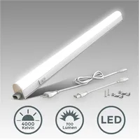 B.K.Licht LED Unterbauleuchte weiß 8 W