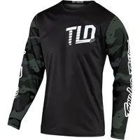 Troy Lee Designs GP Mono, Motocross Jersey, schwarz-weiss, Größe
