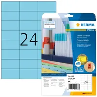Herma Adressetiketten 4468 Blau 70 x 37 mm 20