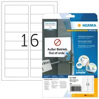 Herma Adressetiketten 10009 Weiß 88,9 x 33,8 mm 25