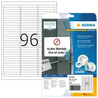 Herma Adressetiketten 4202 Weiß 63,5 x 8,5 mm 25