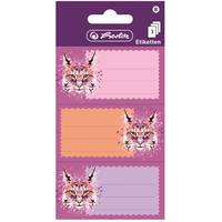 Herlitz Buchetiketten Wild Animals Luchs, 78 x 42 mm