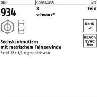 Hörger & Geßler Sechskantmutter DIN 934 M14x 1,5 8