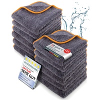 Glart 443TPO Premium Flausch 12er Set Auto Mikrofasertücher mit