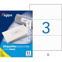 APLI agipa Universal-Etiketten, 210 x 99 mm, weiß, rechteckig