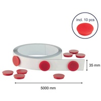 Franken Magnetband weiß 35,0 mm x 5,0 m