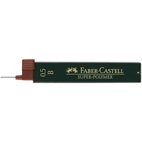 Faber-Castell SUPER-POLYMER Bleistiftminen schwarz B 0,5 mm, 12 Stück