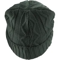 MSTRDS Beanie Cable Flap in Grau, Größe ONE SIZE
