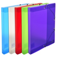 Exacompta 59410E Packung (mit 8 Archivboxen Crystal sortiert