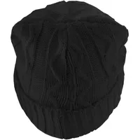 MSTRDS Beanie Cable Flap Schwarz