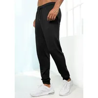 S.Oliver Sweathose, Jogginghose mit seitlichen Rippeneinsatz s.Oliver schwarz