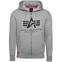 Alpha Industries Basic Zip Hoody Kapuzensweat Für Kapuzenpullover, Grey