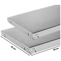 SCHULTE Regalwelt Stecksystem-Fachböden 60 x 35 cm, 2 Stück