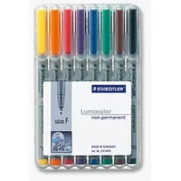 Staedtler Folienstift Lumocolor® 316 WP8 Blau, Braun, Gelb, Grün,