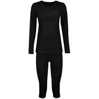 Lenz Merino Unterwäsche Set 3/4 Pant Schwarz M/L