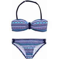 S.Oliver Bandeau-Bikini, mit grafischem Druck s.Oliver blau-bedruckt