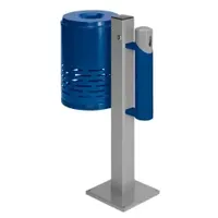 VAR Abfallsammler/Ascher - Kombination AG 101 Abfallkorb enzianblau- Korpus