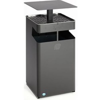 VAR Ascher/Abfallsammler mit Dach B 45 eisenglimmer 72 l