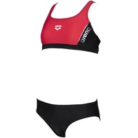 Arena Bikini Thrice Jr TWO Pieces Mädchen Sport BLACK-ANGURIA-WHITE,