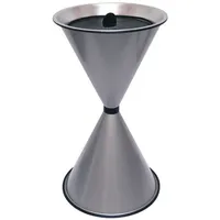 SZ METALL 29713 Standaschenbecher silbermetallic