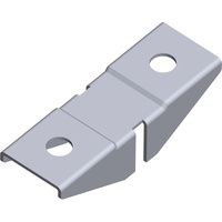 Diy element-system gmbh Aufsteckhalter 11612 zweiseitig,B 45mm Edelstahl