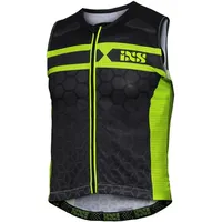 IXS RS-20 Protektorenweste - Schwarz/Grün - M
