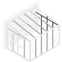 Vitavia Pavillon-Nachrüstsatz Gewächshaus Helena 10200 Weiß