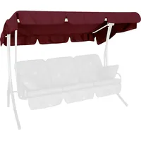 Angerer Freizeitmöbel Sonnendach für 3-Sitzer Hollywoodschaukel Swingtex bordeaux 210