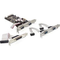 DeLock PCI Express card 4 x serial, 1x parallel
