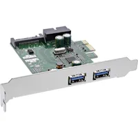 InLine 76666E Schnittstellenkarte, 4x USB 3.0, PCIe, inkl. Low-Profile