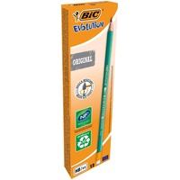 BIC ECOlutions EVOLUTION 655 HB mit Radierer, 12