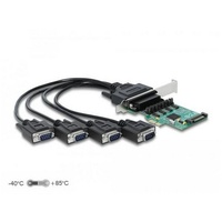 DeLock PCI-Express-Karte 89938 4x RS-232 mit Spannungsversorgung, Kontrollerkarte