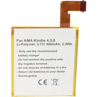 AccuCell Akku passend für Amazon Kindle 4, Kindle 4G,