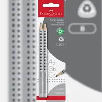 Faber-Castell Bleistift Jumbo Grip 2 St. Silber/Grau