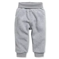 Playshoes Schnizler Pumphose Fleece mit Strickbund in Grau