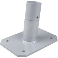 WINDHAGER Terrassenhalterung Premium, Sonnensegel für Segel, Sonnensegelmast, witterungsbeständig, 10708,
