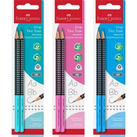Faber-Castell Two Tone Grip 2001 Bleistift sortiert, 2er-Set (517093)