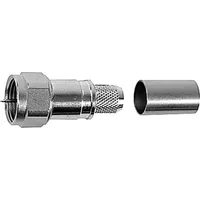 Telegärtner 100025627 100025627 F-Steckverbinder Stecker, gerade 50Ω 1St.